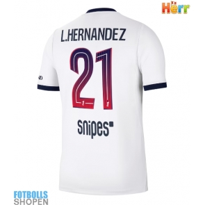 Billiga Paris Saint-Germain Lucas Hernandez #21 Bortatröja 2026-27 Kortärmad